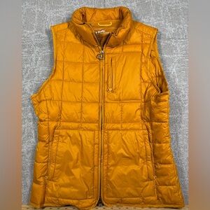 Lole Le Daily Full Zip Mustard Gold Full Zip Outdoor Hiking Packable Vest Sz L